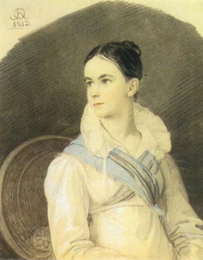 Кочубей Наталья Викторовна (1800-1854). худ. О.А.Кипренский. 1813